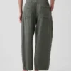 Cotton Gauze Easy Barrel Pants