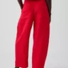 Cotton Gauze Easy Barrel Pants