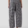 Cotton Gauze Easy Barrel Pants