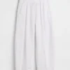 Cotton Gauze Easy Barrel Pants