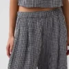 Cotton Gauze Easy Barrel Pants