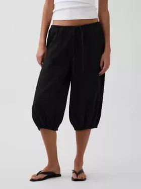 Cotton Gauze Easy Culotte Pants