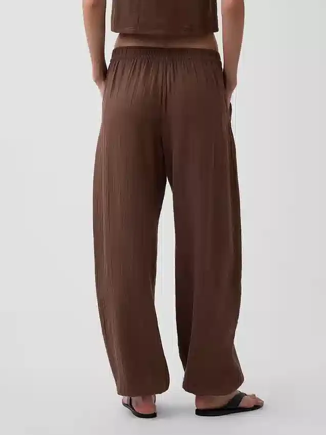 Cotton Gauze Easy Joggers