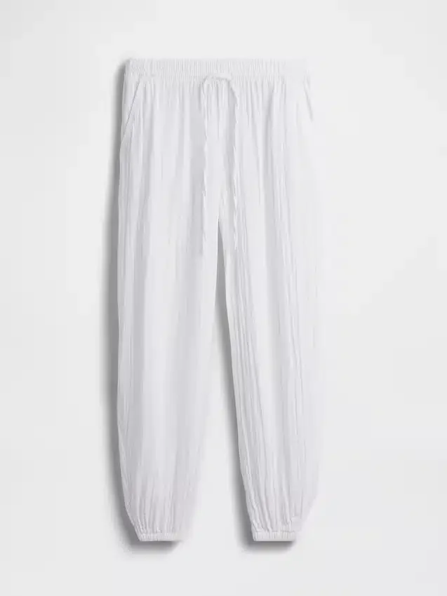 Cotton Gauze Easy Joggers