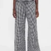 Cotton Gauze Easy Split-Hem Pants
