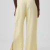 Cotton Gauze Easy Split-Hem Pants