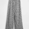 Cotton Gauze Easy Split-Hem Pants