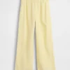 Cotton Gauze Easy Split-Hem Pants