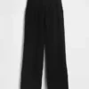 Cotton Gauze Easy Split-Hem Pants