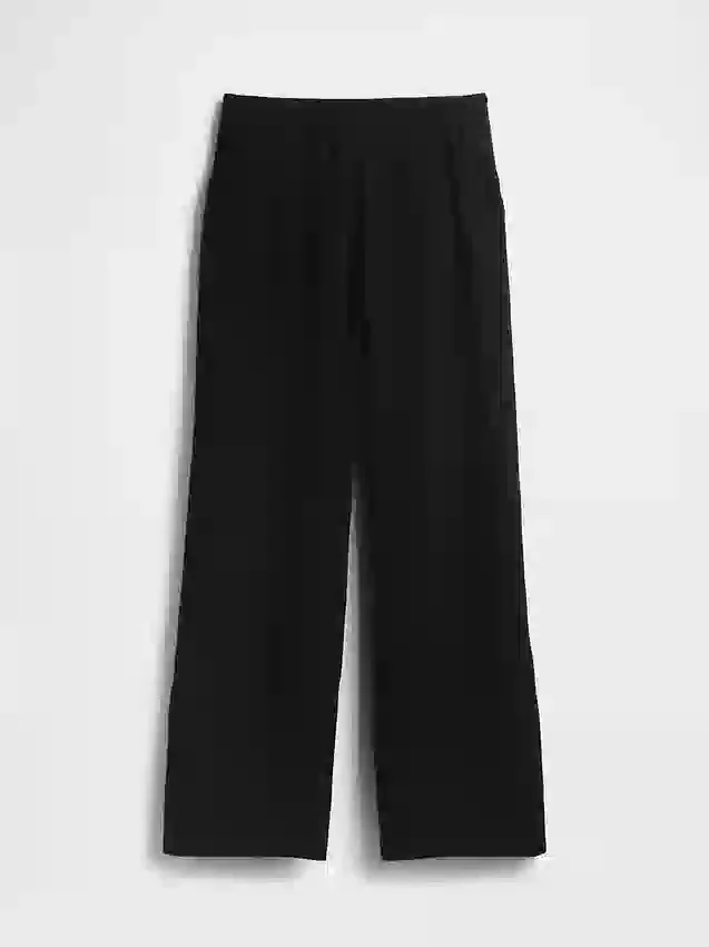 Cotton Gauze Easy Split-Hem Pants