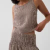 Cotton Gauze Smocked-Waist Maxi Skirt