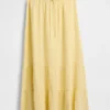 Cotton Gauze Tiered Easy Maxi Skirt