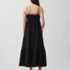 Cotton Gauze Tiered Empire Waist Dress