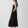 Cotton Gauze Tiered Empire Waist Dress