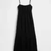 Cotton Gauze Tiered Empire Waist Dress