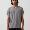 Cotton Jersey V-Neck T-Shirt