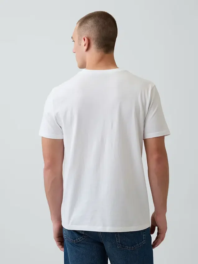 Cotton Jersey V-Neck T-Shirt
