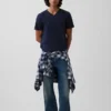 Cotton Jersey V-Neck T-Shirt