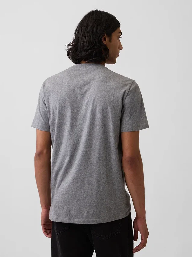 Cotton Jersey V-Neck T-Shirt