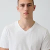 Cotton Jersey V-Neck T-Shirt