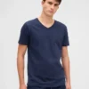 Cotton Jersey V-Neck T-Shirt
