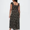 Crepe Sweetheart Maxi Dress
