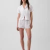 Crinkle Gauze Oversized Pj Shirt