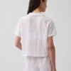 Crinkle Gauze Oversized Pj Shirt