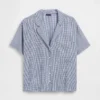 Crinkle Gauze Oversized Pj Shirt