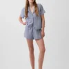 Crinkle Gauze Pj Shorts