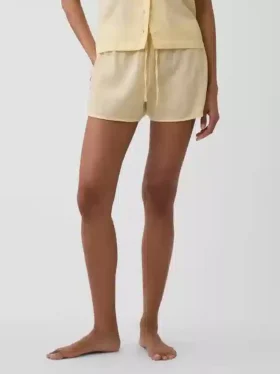 Crinkle Gauze Pj Shorts