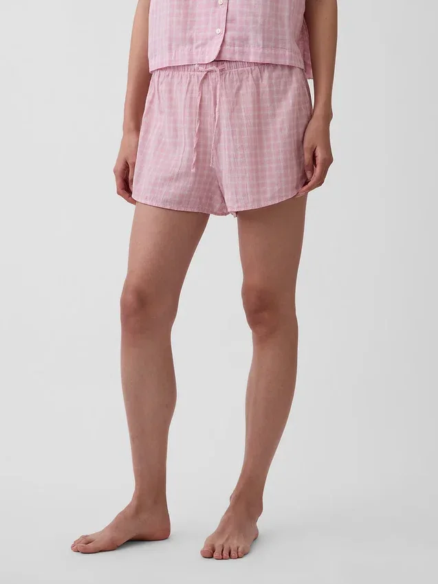 Crinkle Gauze Pj Shorts