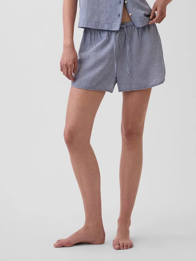 Crinkle Gauze Pj Shorts