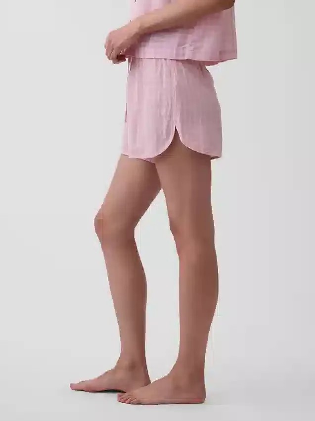 Crinkle Gauze Pj Shorts