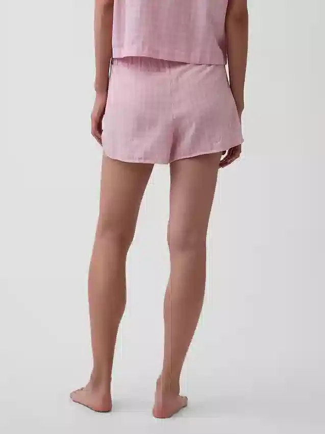 Crinkle Gauze Pj Shorts