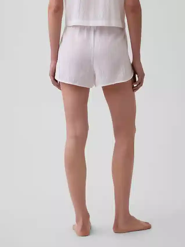 Crinkle Gauze Pj Shorts