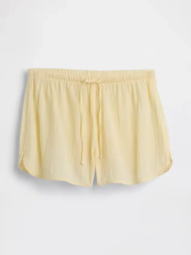 Crinkle Gauze Pj Shorts