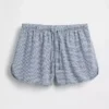 Crinkle Gauze Pj Shorts