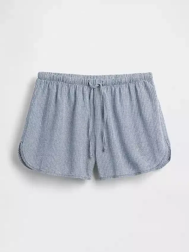 Crinkle Gauze Pj Shorts
