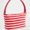 Crochet Stripe Mini Bag