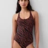 Cross-Back One-Piece Swimsuit