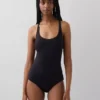 Cross-Back One-Piece Swimsuit