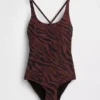 Cross-Back One-Piece Swimsuit