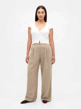 Curvy 365 High Rise Pleated Trousers