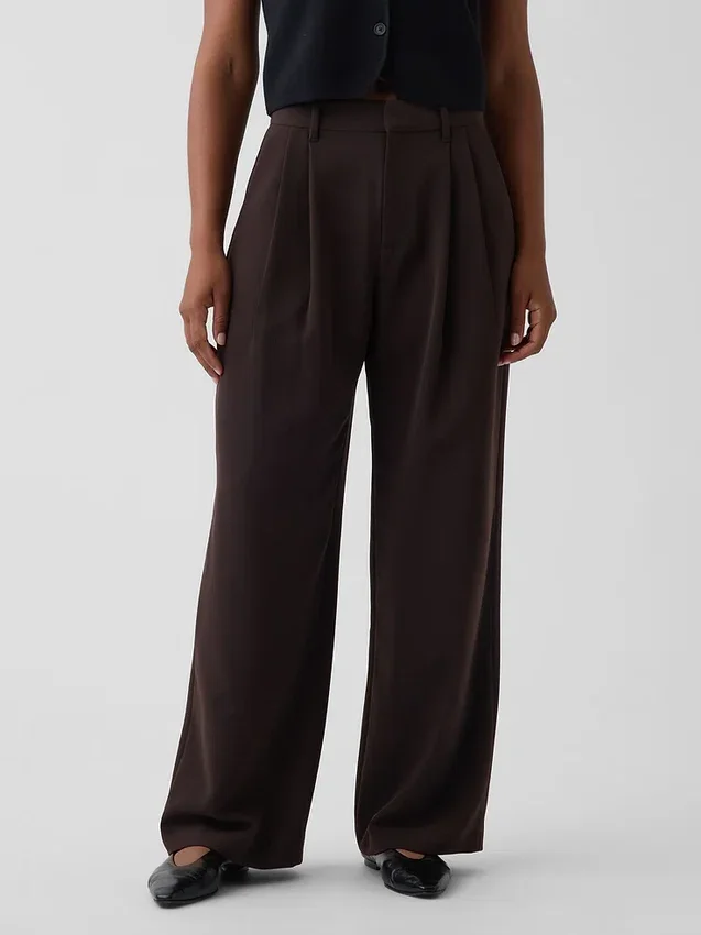 Curvy 365 High Rise Pleated Trousers