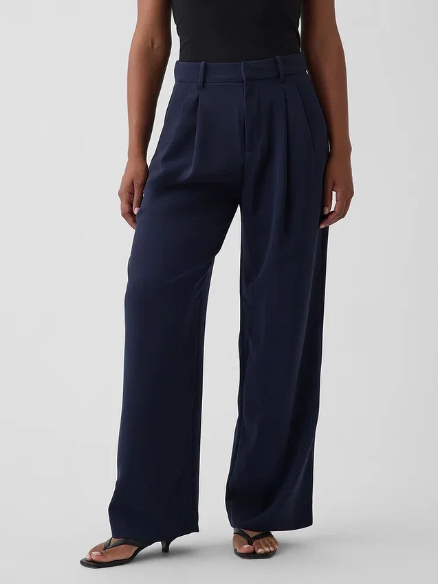 Curvy 365 High Rise Pleated Trousers