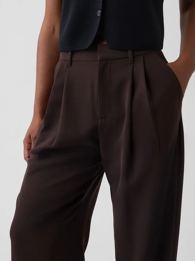Curvy 365 High Rise Pleated Trousers