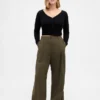 Curvy 365 High Rise Pleated Trousers