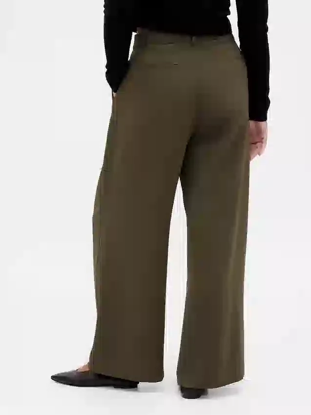 Curvy 365 High Rise Pleated Trousers