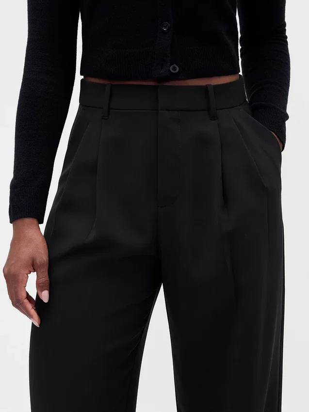 Curvy 365 High Rise Pleated Trousers